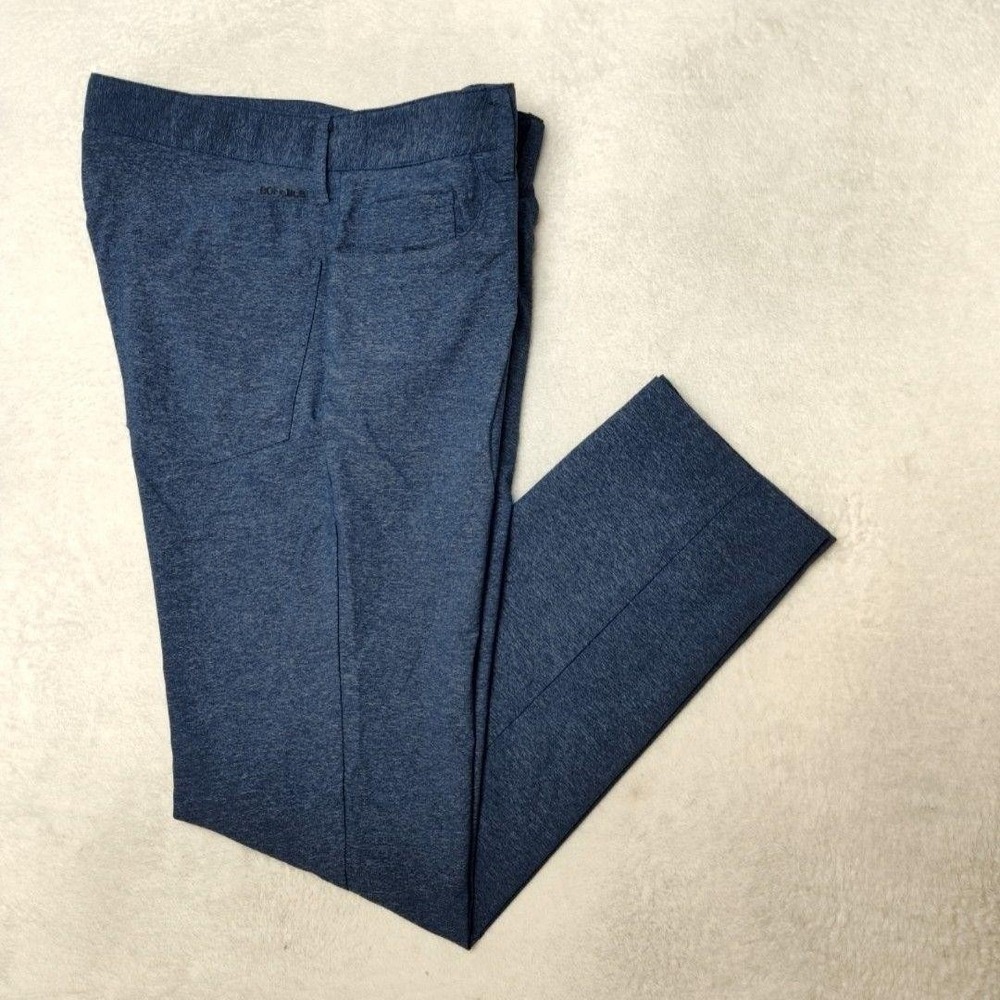 Bonobos Pants Mens 33x32 Blue Slim Chino Golf Stretch Flat Front Tapered Tech